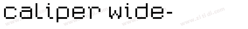Caliper Wide字体转换
